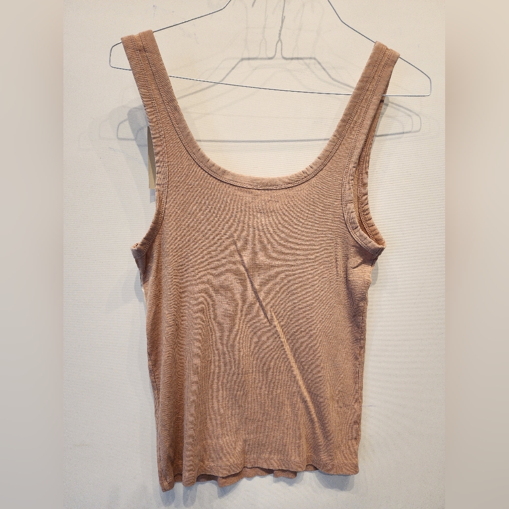 NEW TARGET Universal Thread Copper Ribbed Tank Top‎ Size L - Picture 2 of 6